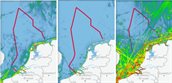 3 voorbeelden van scheepsvaartintensiteit in de Viewer