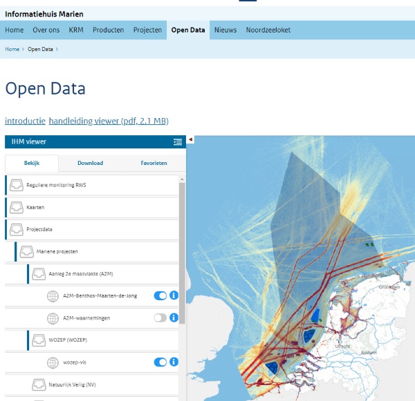Open Data viewer sterk vernieuwd! | Informatiehuis Marien