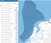 kaartje Noordzee D5 en D10